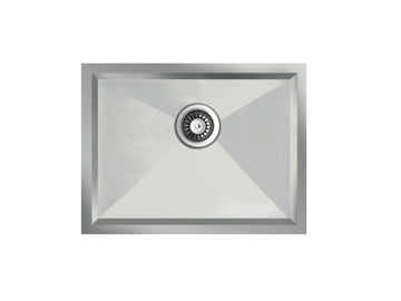 26 inch Stainless Steel Undermount Single Bowl Zero Radius Kitchen Sink - Zero 26 - Sink Depot